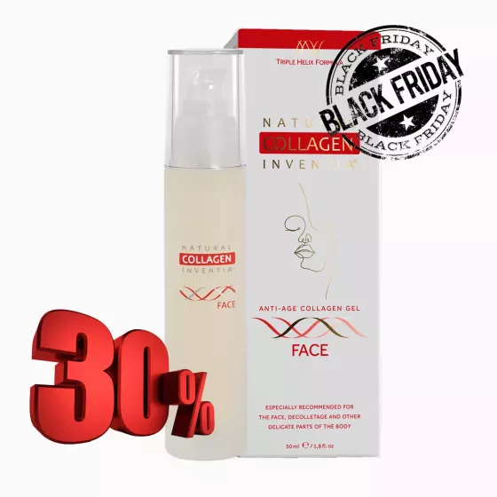 Minutová anti-age péče - Živý kolagen Přírodní kolagen Inventia FACE - na OBLIČEJ - Triple Helix Formula - 50 ml Živý kolagen na OBLIČEJ - Přírodní kolagen Inventia FACE