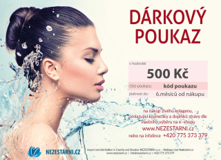 Nezestárni.cz  Dárkový poukaz - 500 Kč