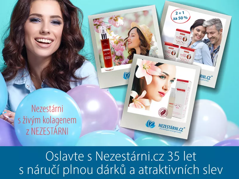 Oslavte s Nezestárni.cz 35 let - náruč plná dárků vás nemine