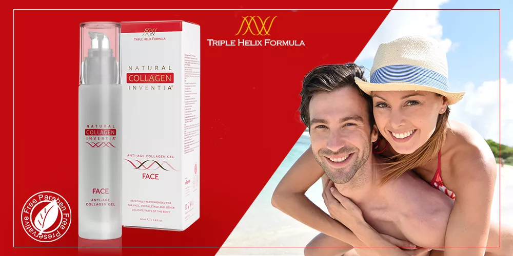 živý kolagen face inventia - mladý pár v létě u moře