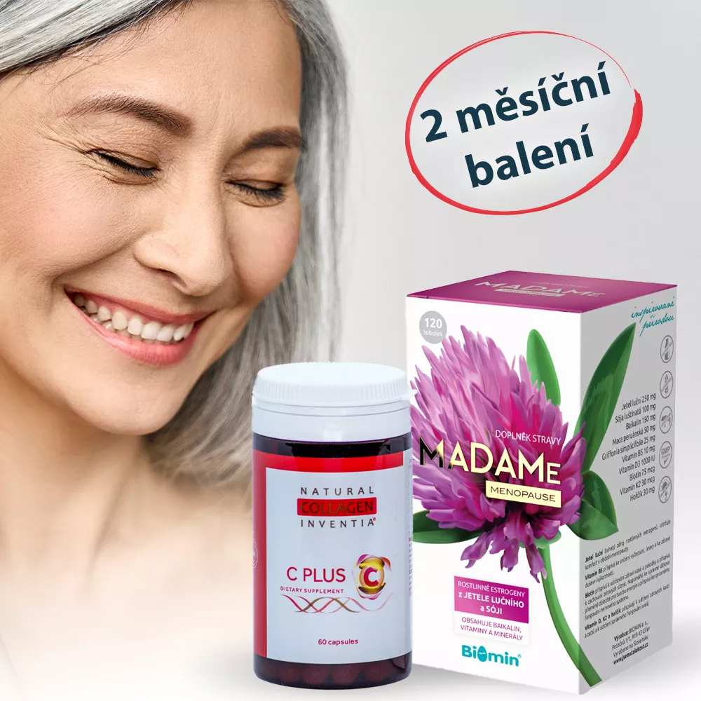 MENOPAUZA DUO HARMONY Vitamín C PLUS + Madame na 2 měsíce se SLEVOU 25 %